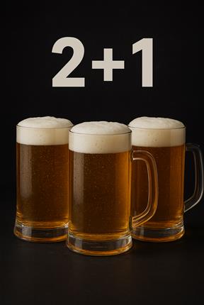 Каждую среду и четверг берите две кружки пенного, а третью получайте в подарок!