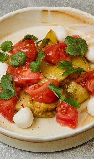 Хрустящие баклажаны с моцареллой