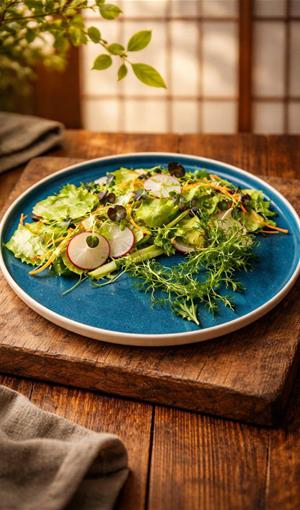 Овощной салат под имбирной заправкой